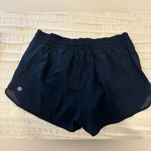 Lululemon Hotty Hot 2.5” High Rise Navy Blue Shorts